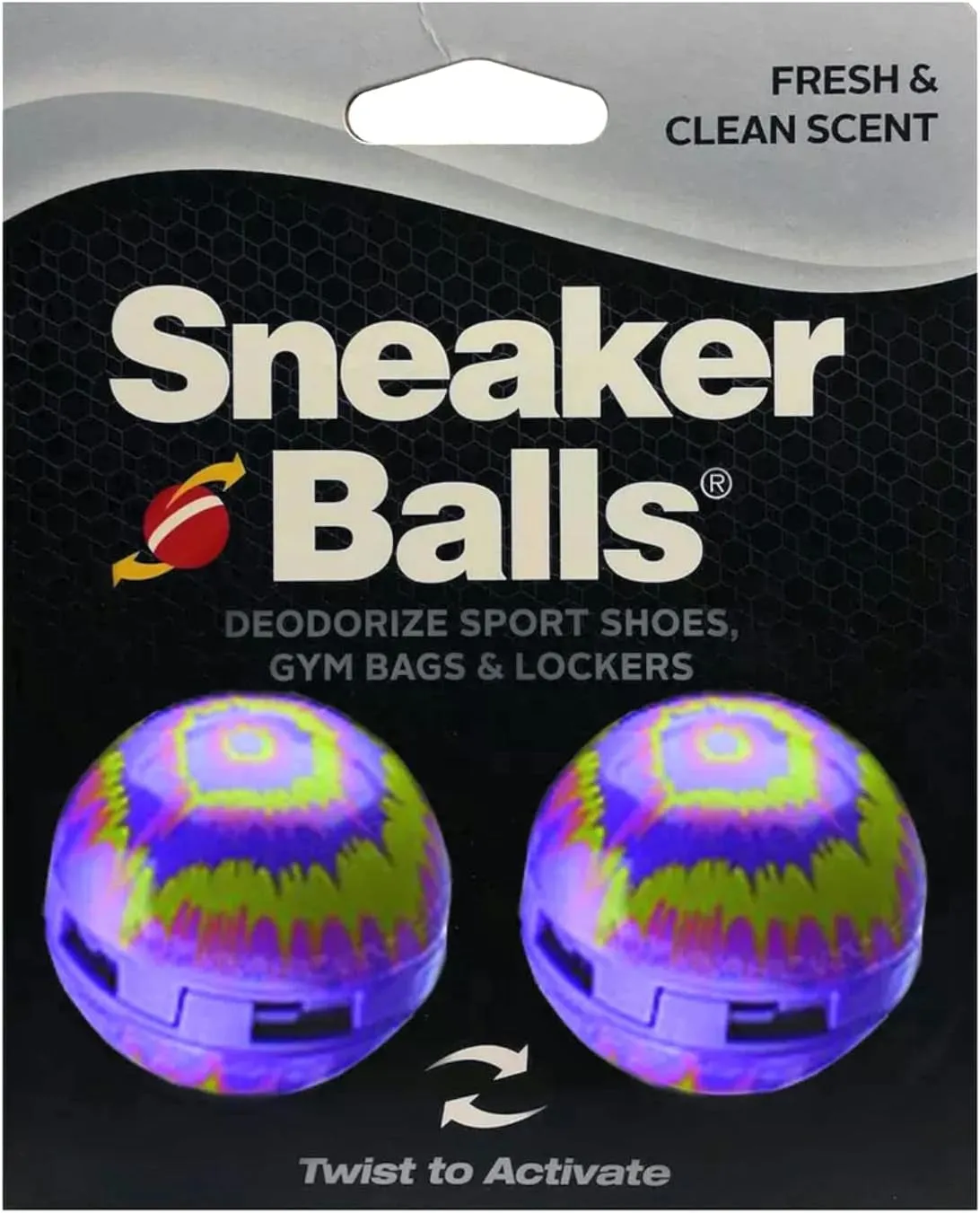 Matrix Sof Sole Shoe Eliminator & Remover, 3Pk-Fresh, Clean Scent Blocks Odors-Twist-To-Activate, Colorful Designs, 6 Pack