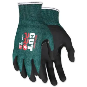 MCR Safety Cut Pro™ 96782 Hypermax™ A2/ABR 5 Coated Cut Resistant Glove, Small, Green/Black, 96782S