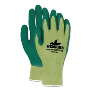 MCR Safety Foam Nitrile Coated Gloves, Large, Gray/White, 9674L
