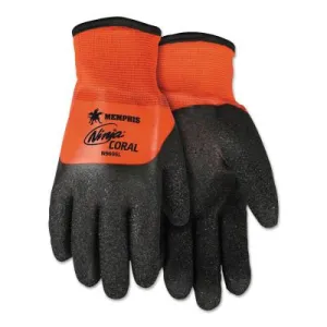MCR Safety Ninja Coral Gloves, XX-Large, Hi-Vis Orange/Black, N9695XXL