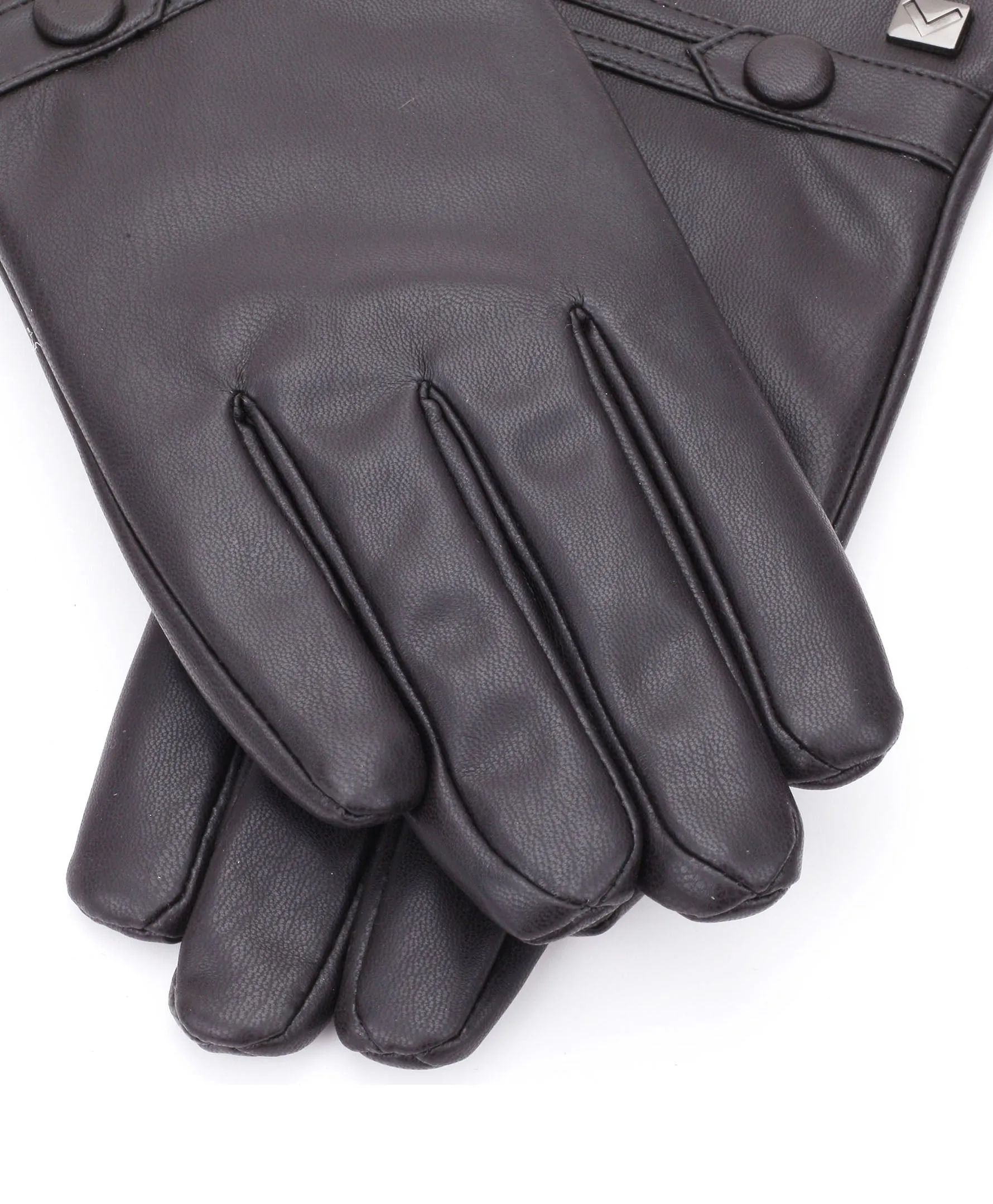Men's Button Touchscreen Lined  Winter Gloves