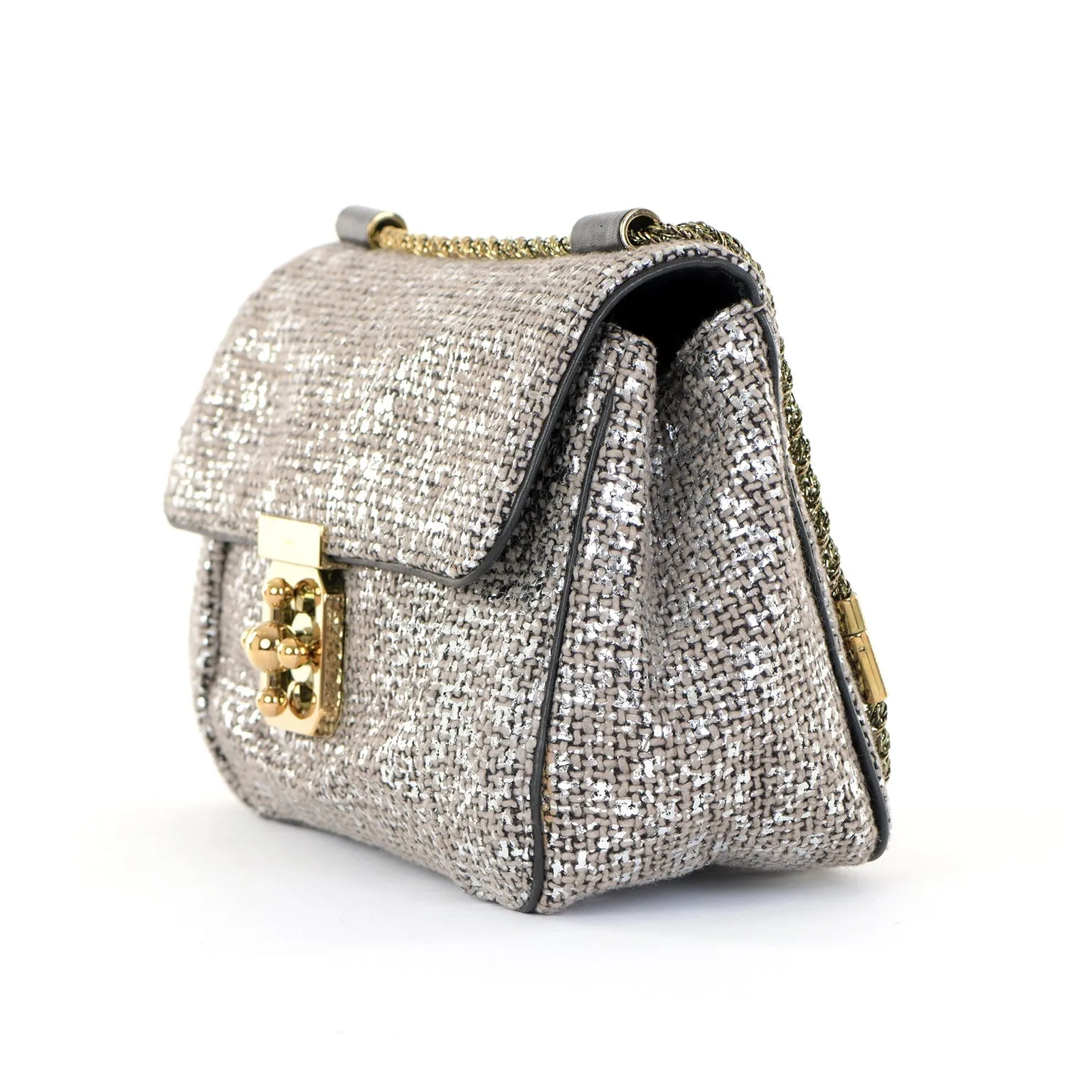 Metallic Woven Elsie Bag