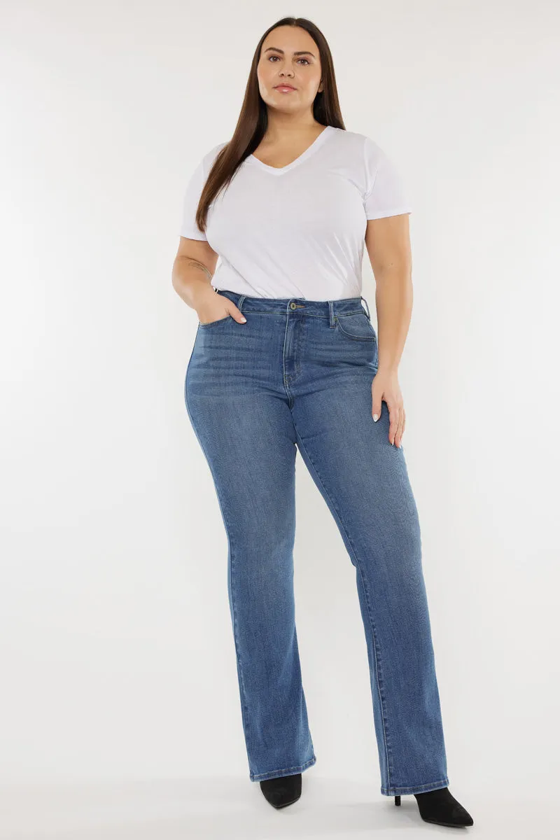 Mikali High Rise Bootcut Jeans (Plus Size)