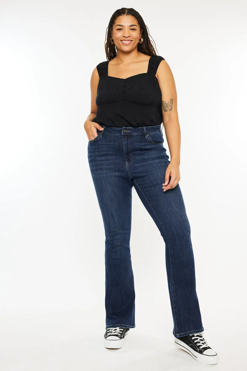 Mikali High Rise Bootcut Jeans (Plus Size)