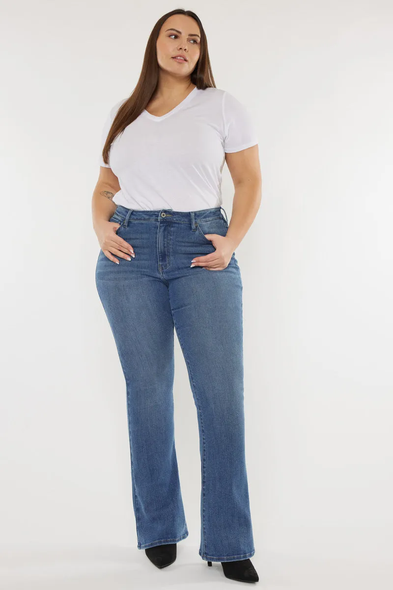 Mikali High Rise Bootcut Jeans (Plus Size)