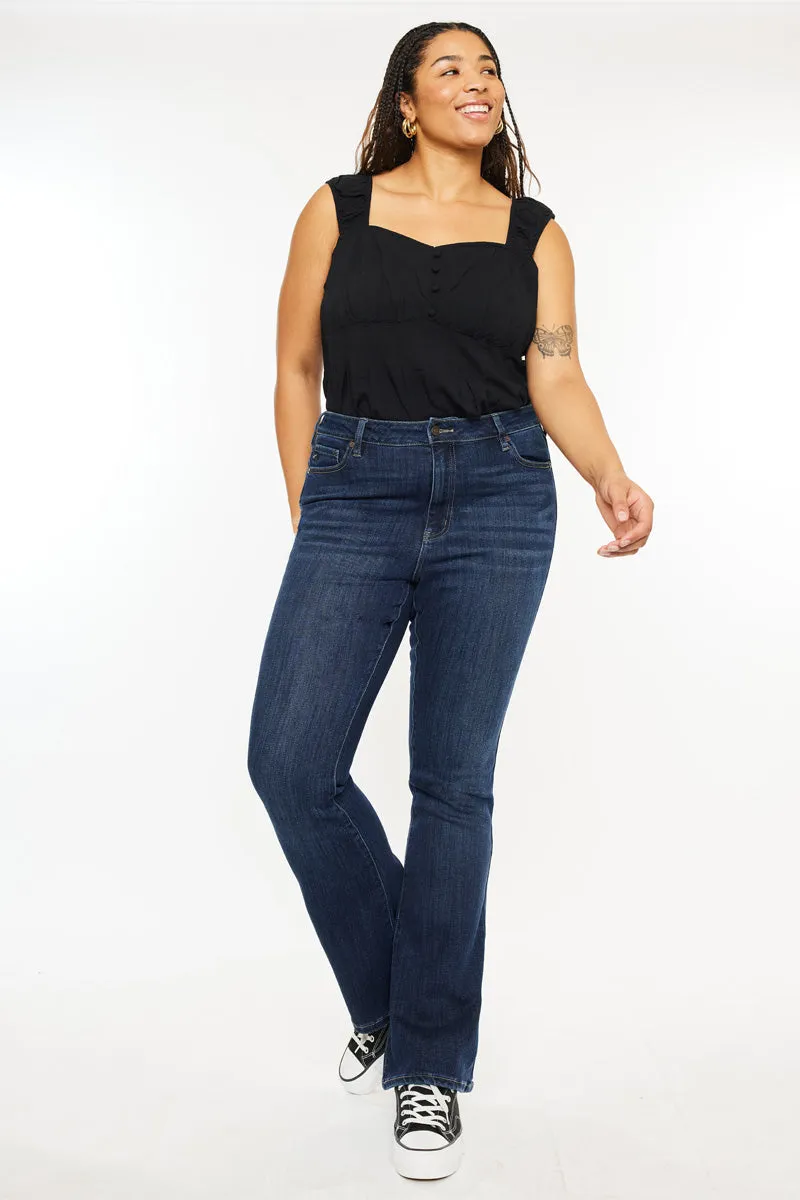 Mikali High Rise Bootcut Jeans (Plus Size)