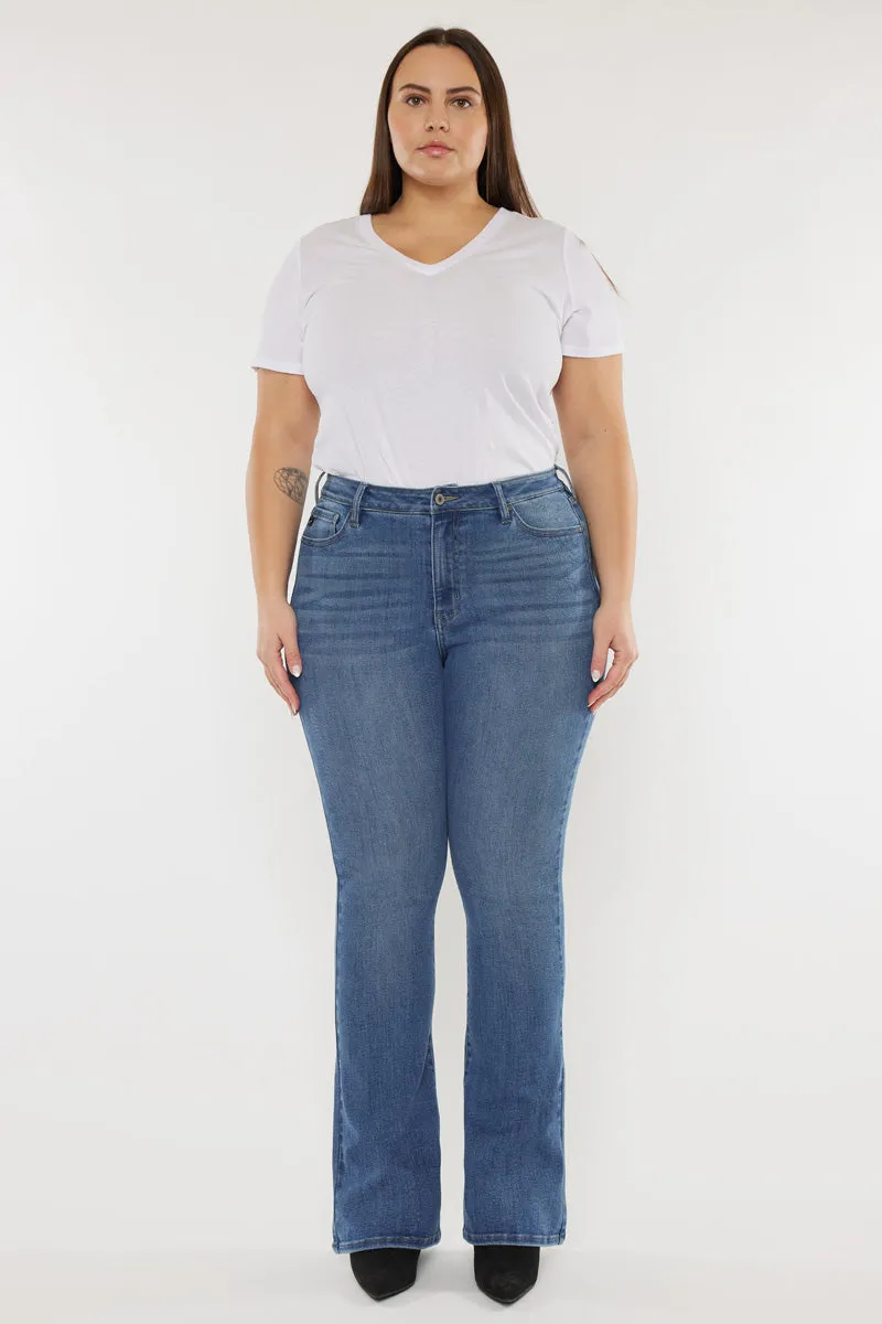 Mikali High Rise Bootcut Jeans (Plus Size)