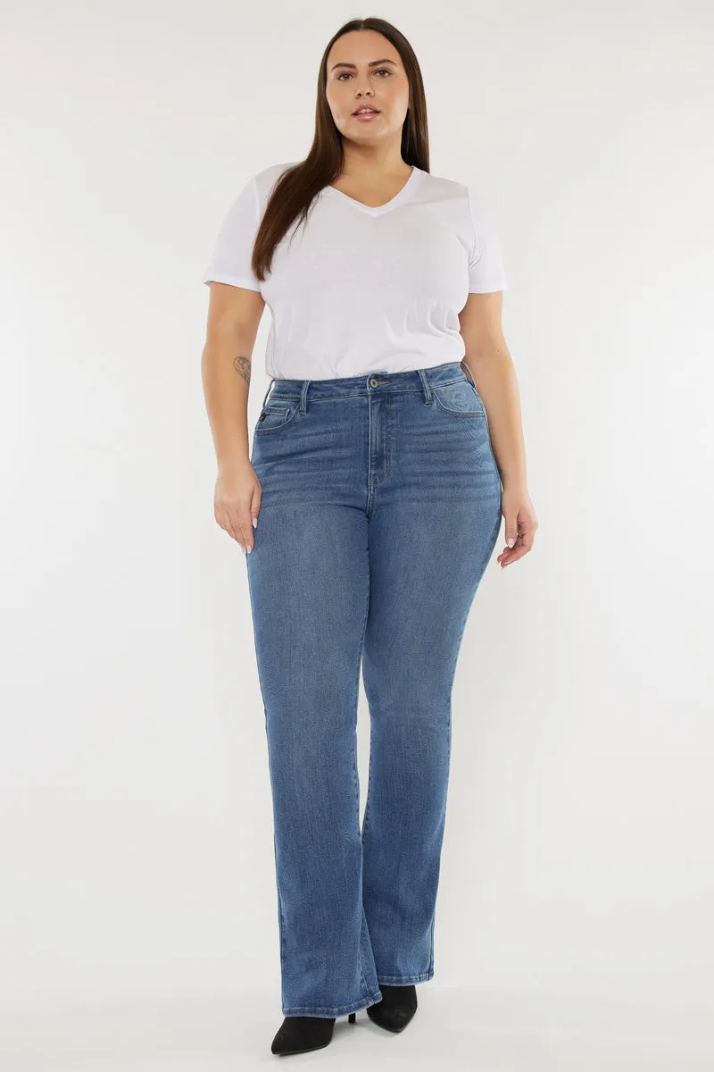 Mikali High Rise Bootcut Jeans (Plus Size)
