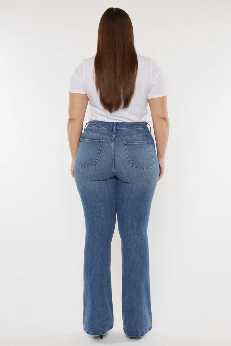 Mikali High Rise Bootcut Jeans (Plus Size)