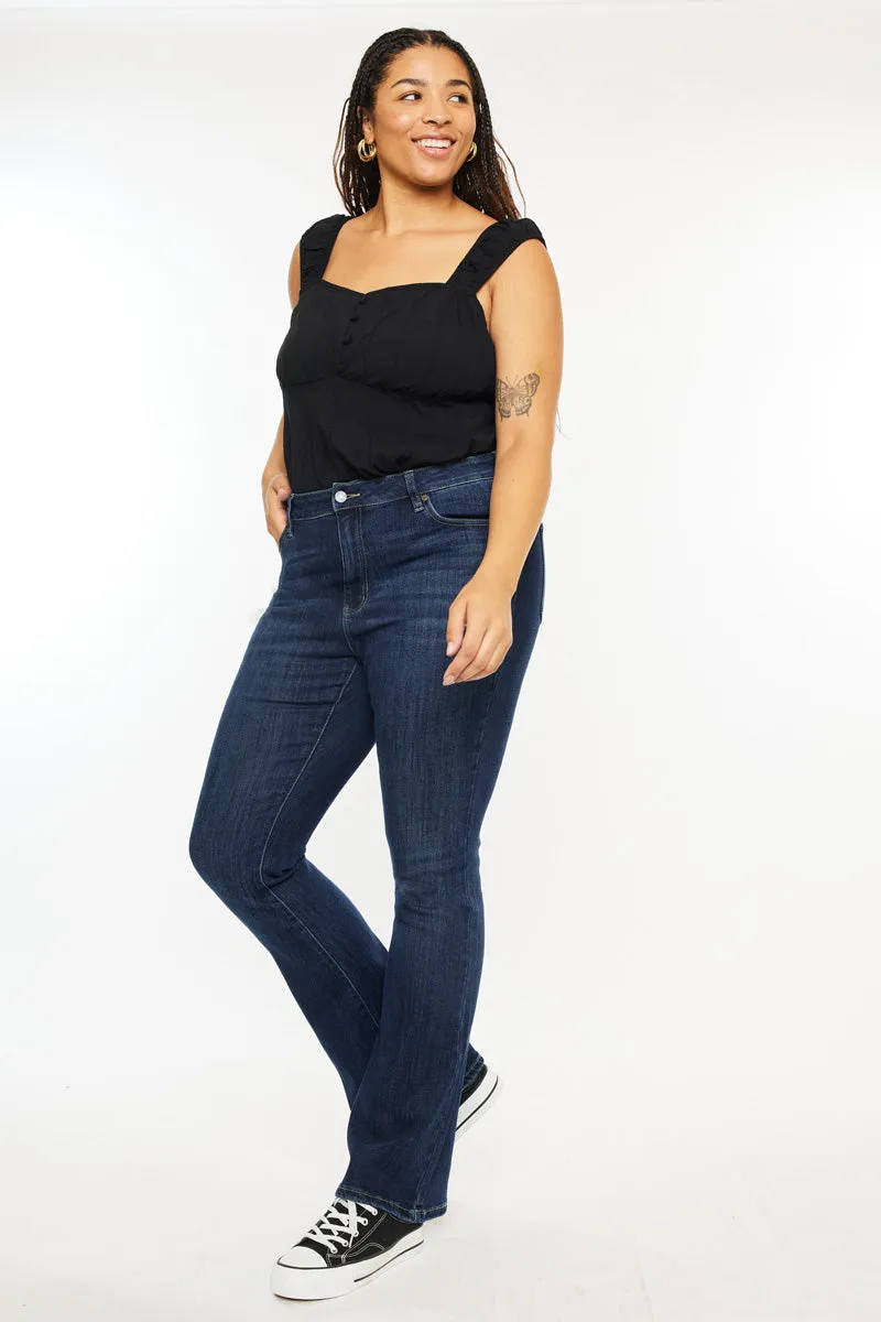 Mikali High Rise Bootcut Jeans (Plus Size)