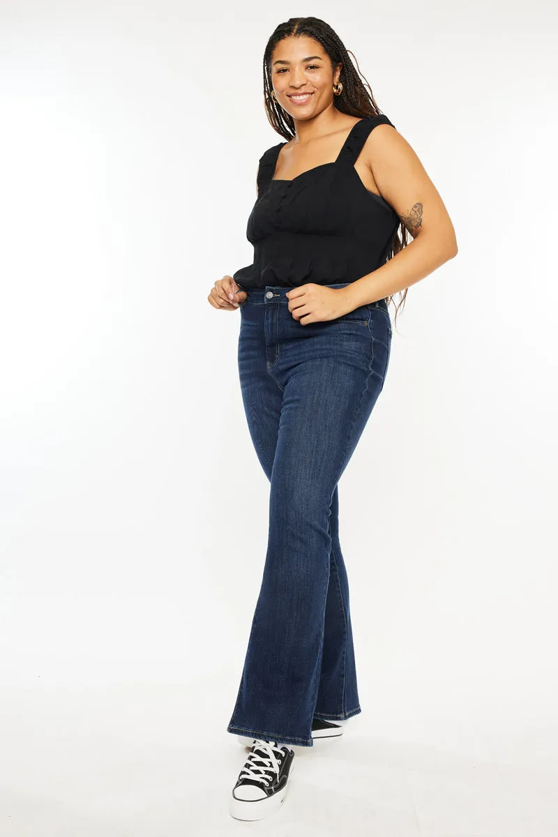 Mikali High Rise Bootcut Jeans (Plus Size)