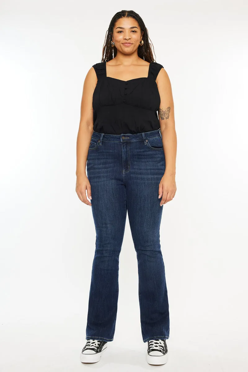 Mikali High Rise Bootcut Jeans (Plus Size)