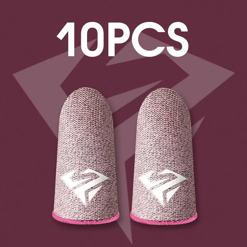 Mobile Game Fingertip Gloves, Sweatproof Anti-Slip Touchscreen Finger Sleeves Breathable Finger Covers