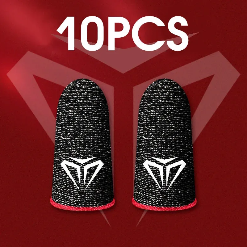 Mobile Game Fingertip Gloves, Sweatproof Anti-Slip Touchscreen Finger Sleeves Breathable Finger Covers