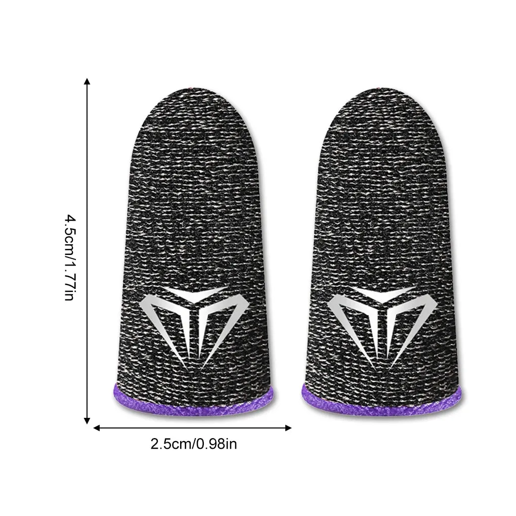 Mobile Game Fingertip Gloves, Sweatproof Anti-Slip Touchscreen Finger Sleeves Breathable Finger Covers
