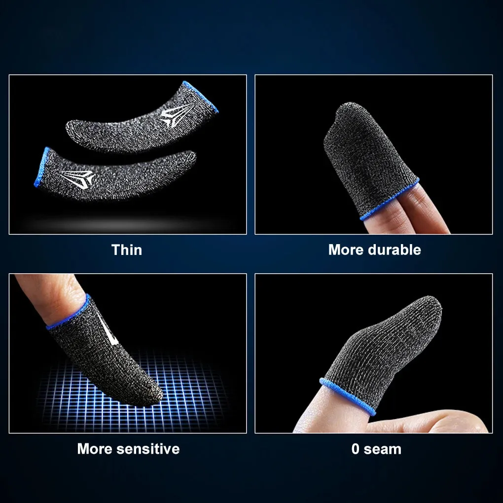 Mobile Game Fingertip Gloves, Sweatproof Anti-Slip Touchscreen Finger Sleeves Breathable Finger Covers