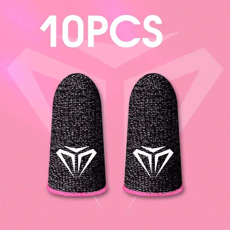 Mobile Game Fingertip Gloves, Sweatproof Anti-Slip Touchscreen Finger Sleeves Breathable Finger Covers
