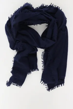 Mouleta shawl 1502-490 donkerblauw