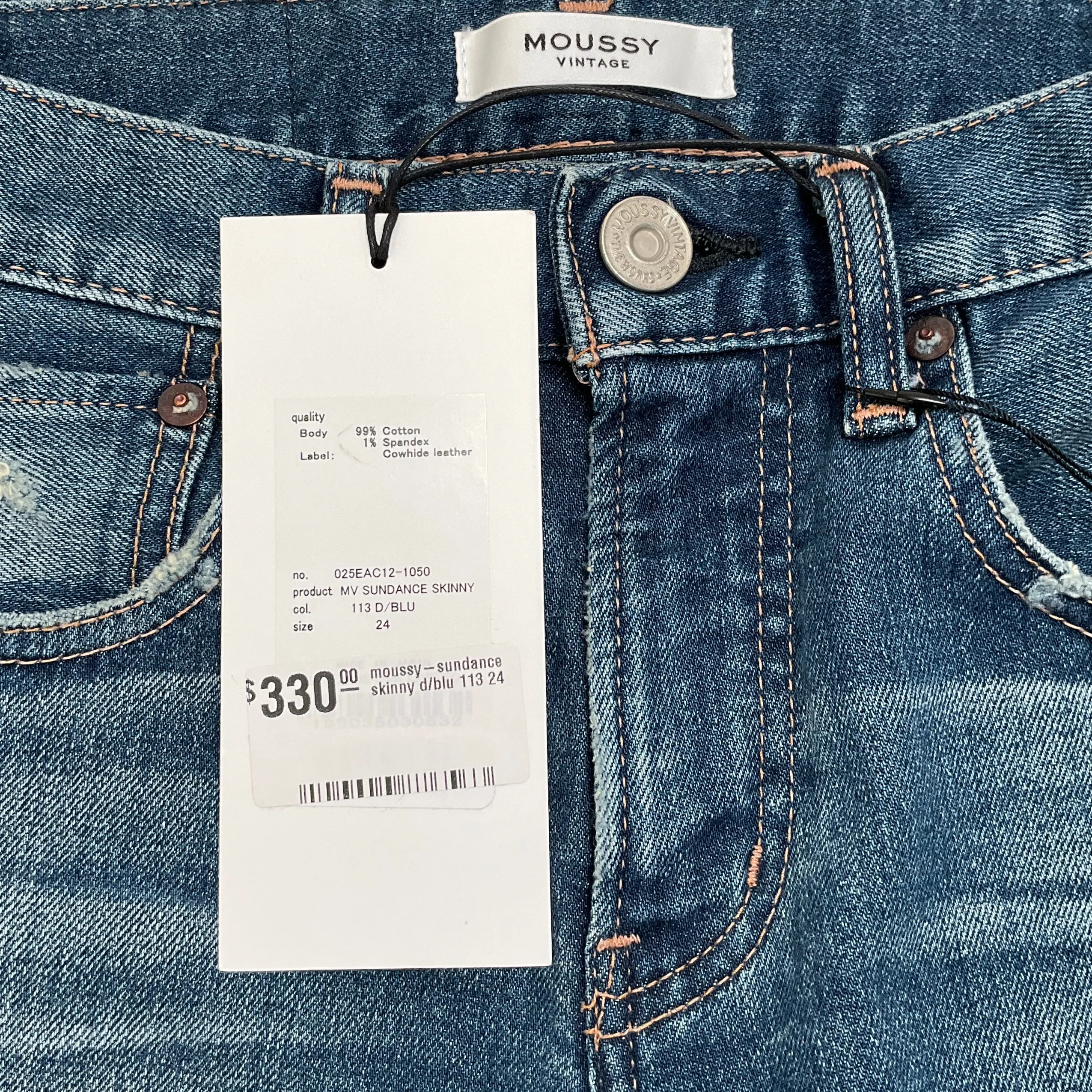 Moussy Vintage 113 D/BLU Sundance Skinny Jeans