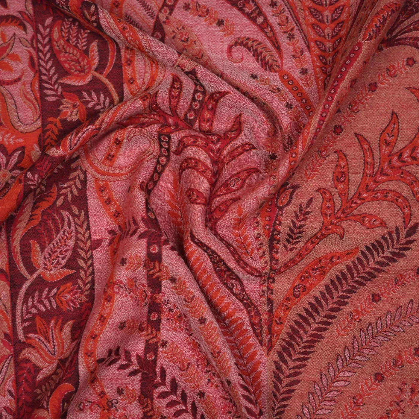 Mughal Decore Woolen Woven Shawl