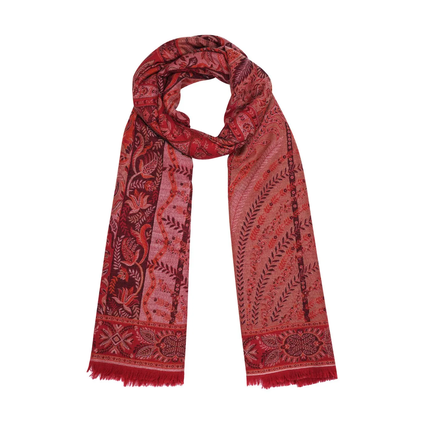 Mughal Decore Woolen Woven Shawl