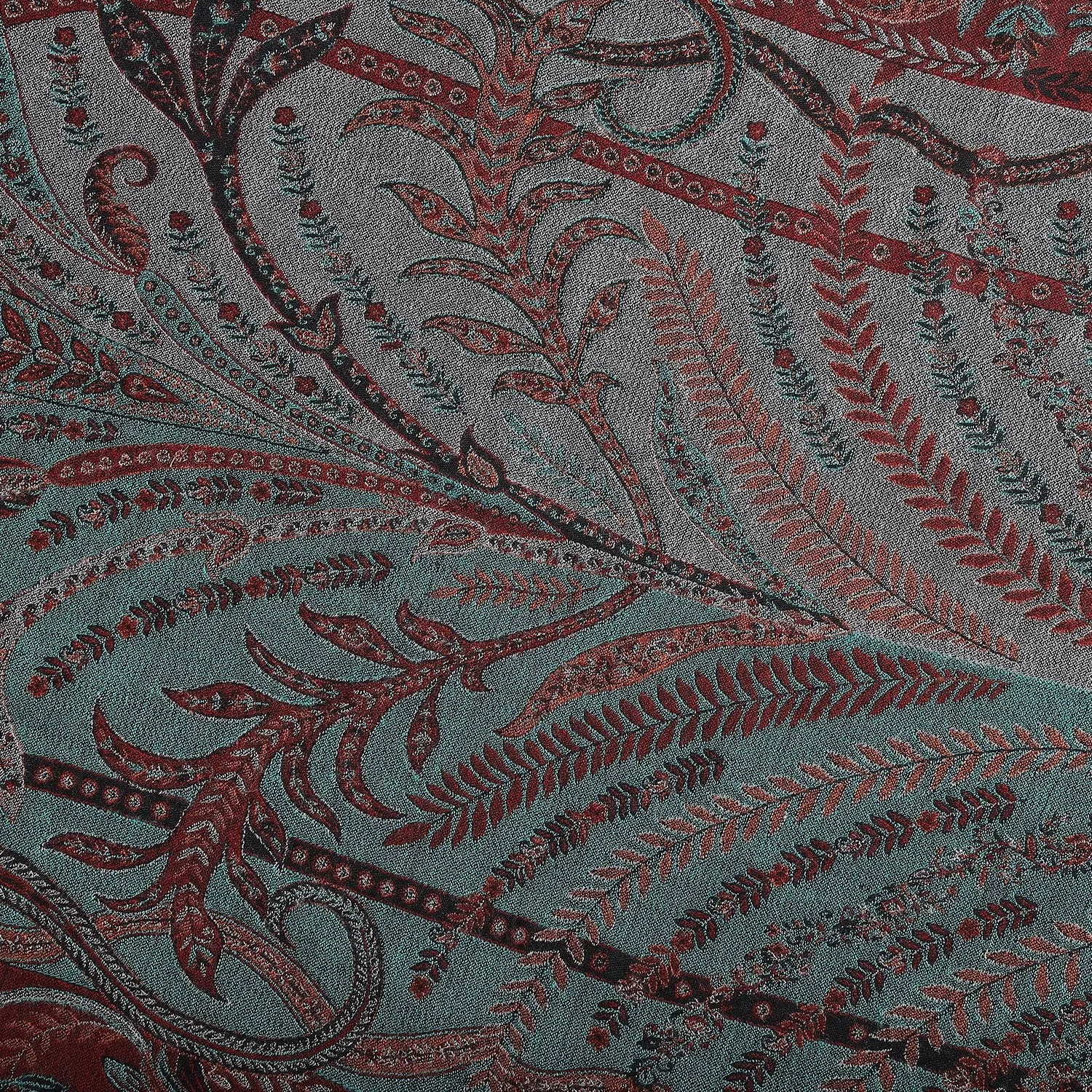 Mughal Decore Woolen Woven Shawl