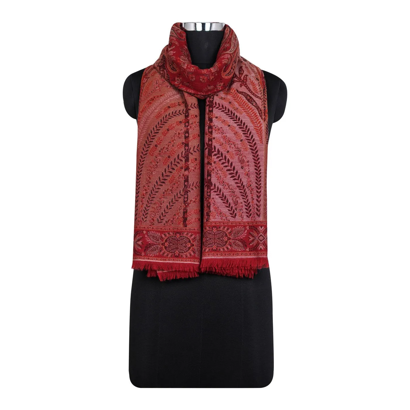 Mughal Decore Woolen Woven Shawl