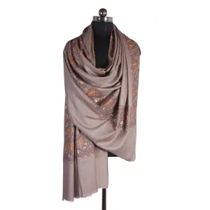 Natural Base Dordar Cashmere Pashmina Shawl