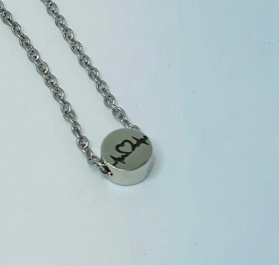 Nurse necklace, Heartbeat necklace, Thank you gifts for nurses, Nurse appreciation, Gift for RN, Nurse Week, Nurse appreciation gift