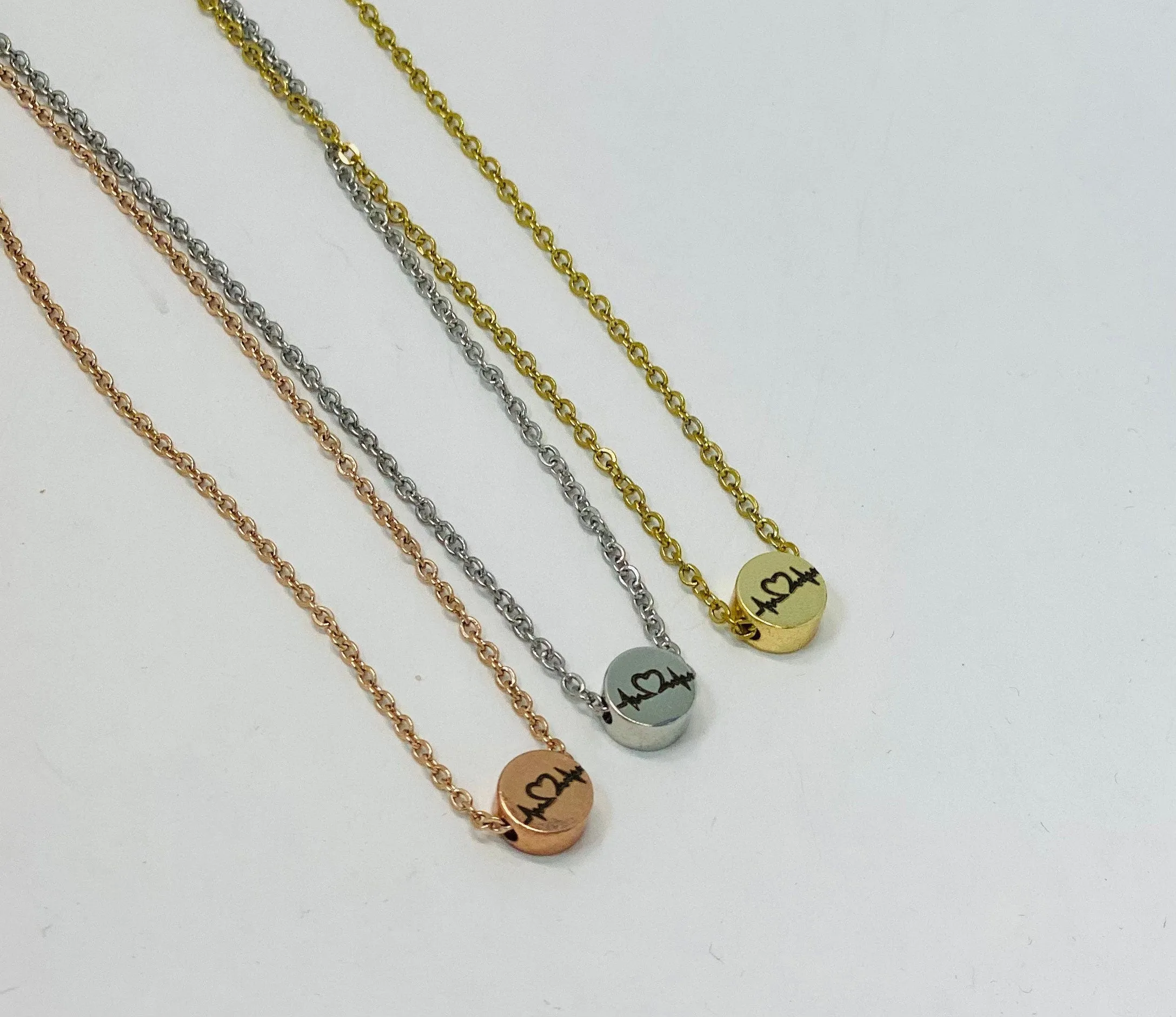 Nurse necklace, Heartbeat necklace, Thank you gifts for nurses, Nurse appreciation, Gift for RN, Nurse Week, Nurse appreciation gift