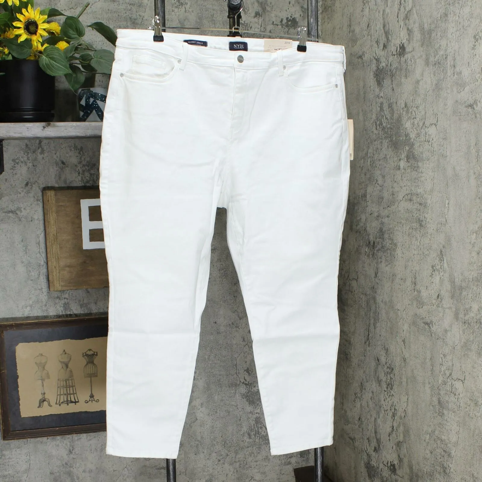 NYDJ Plus Size 5-Pocket Skinny Ankle Jeans