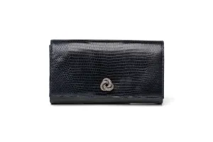 Olivia Clutch in Navy Lizard