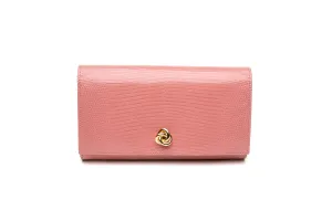 Olivia Clutch in Pink Lizard