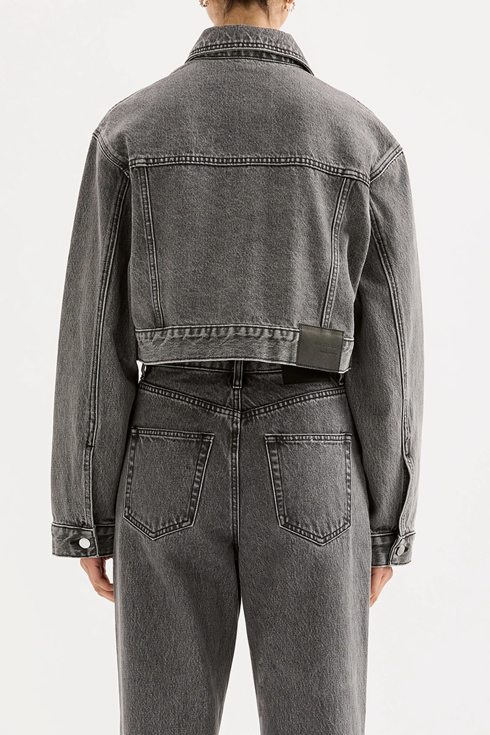 ORGANIC DENIM CROP JACKET