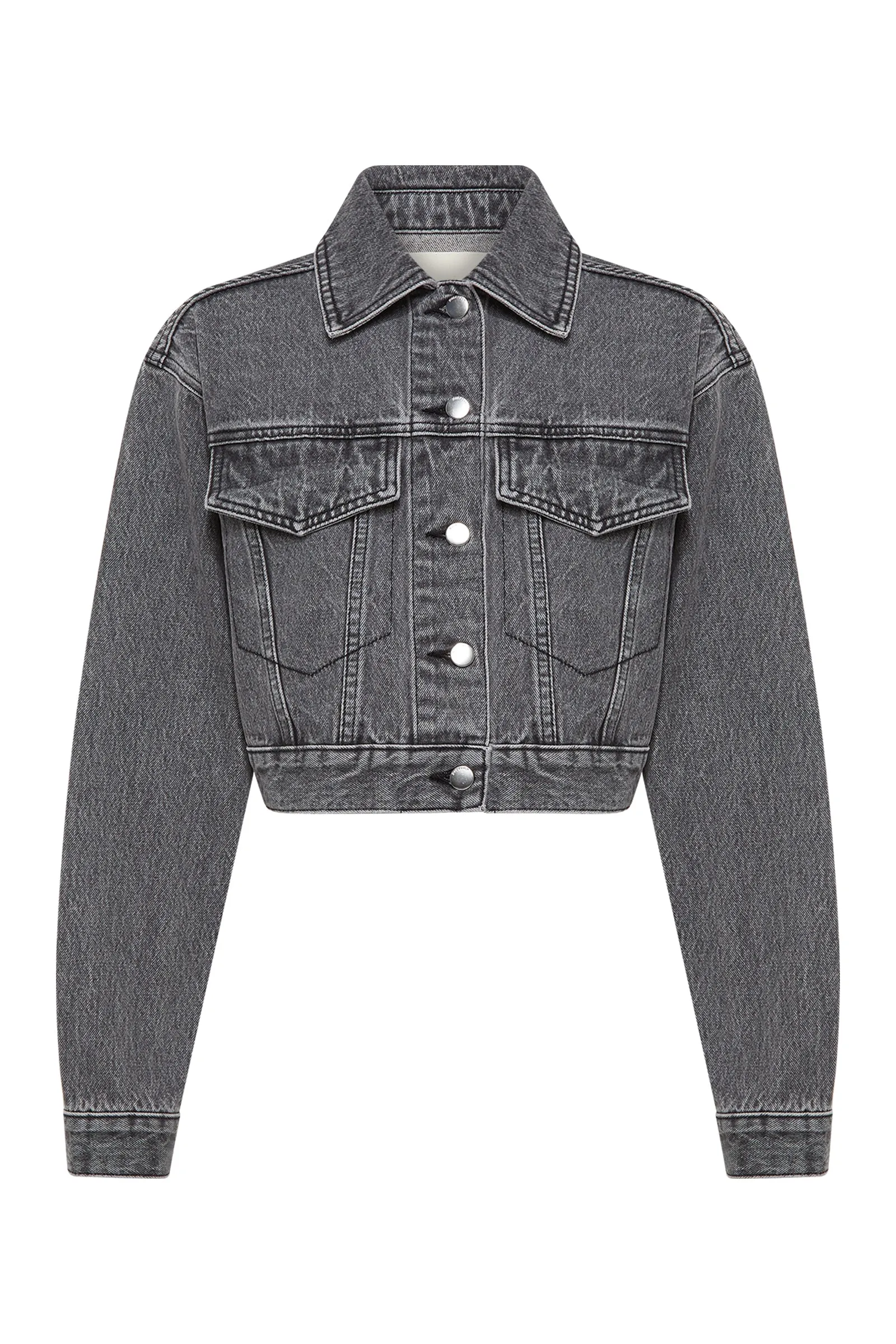 ORGANIC DENIM CROP JACKET
