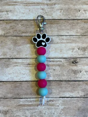 Paw Print Keychain