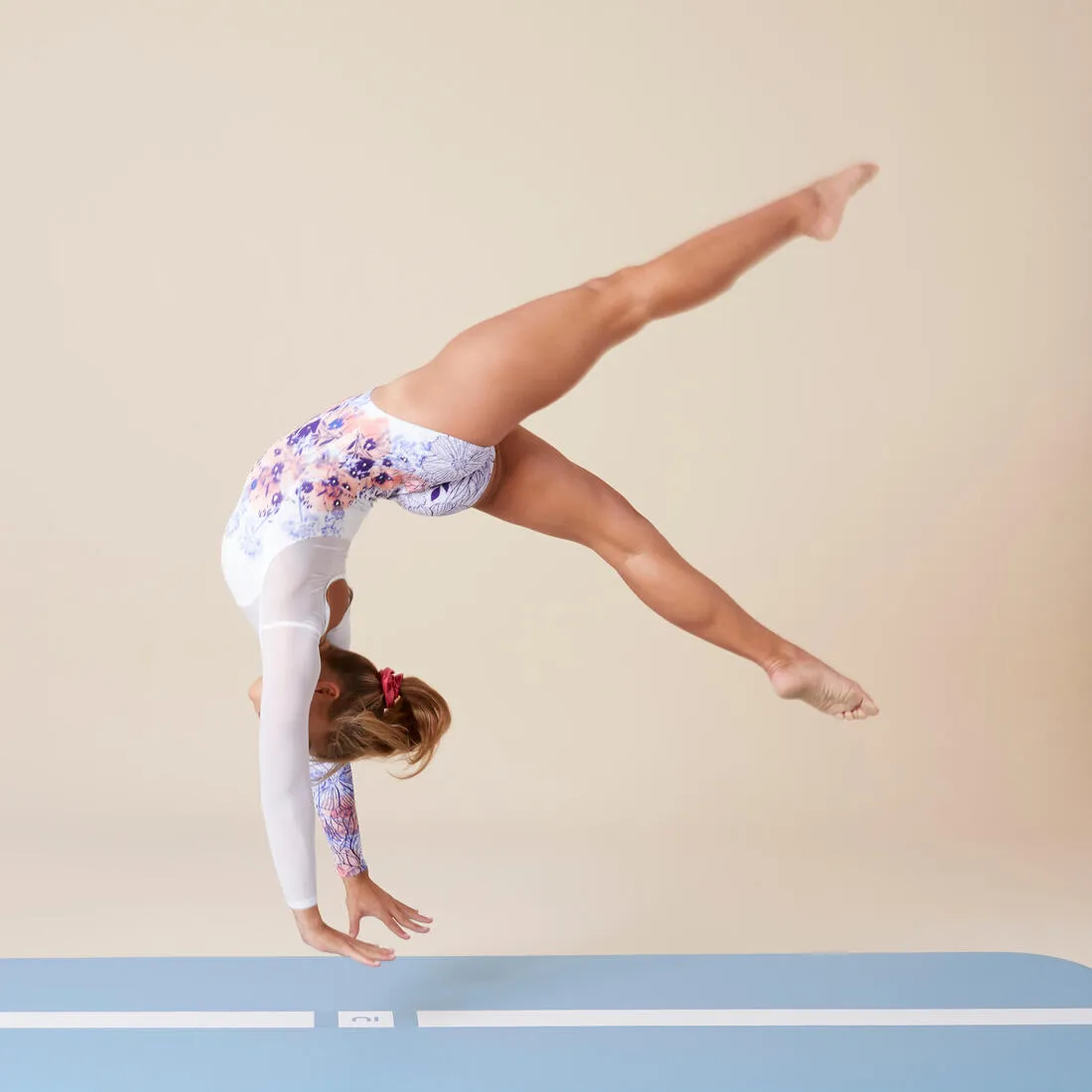 Piste de tumbling gym 6m - bleue