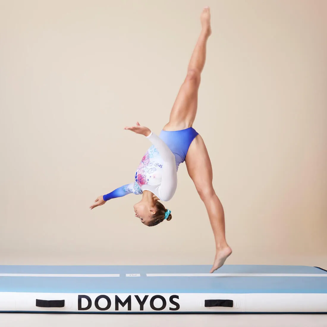 Piste de tumbling gym 6m - bleue