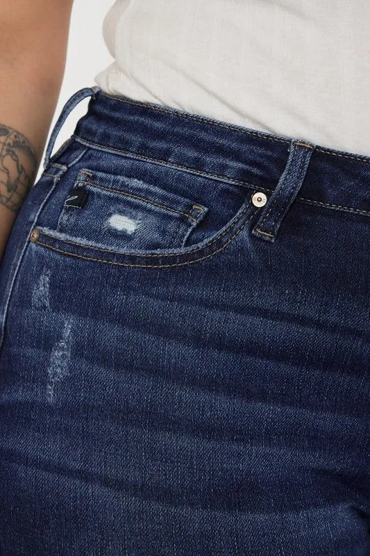 Plus Mid Rise Flare Jeans