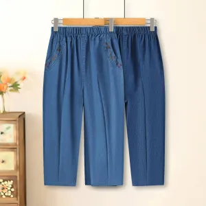 Plus size cropped jeans Pants Casual
