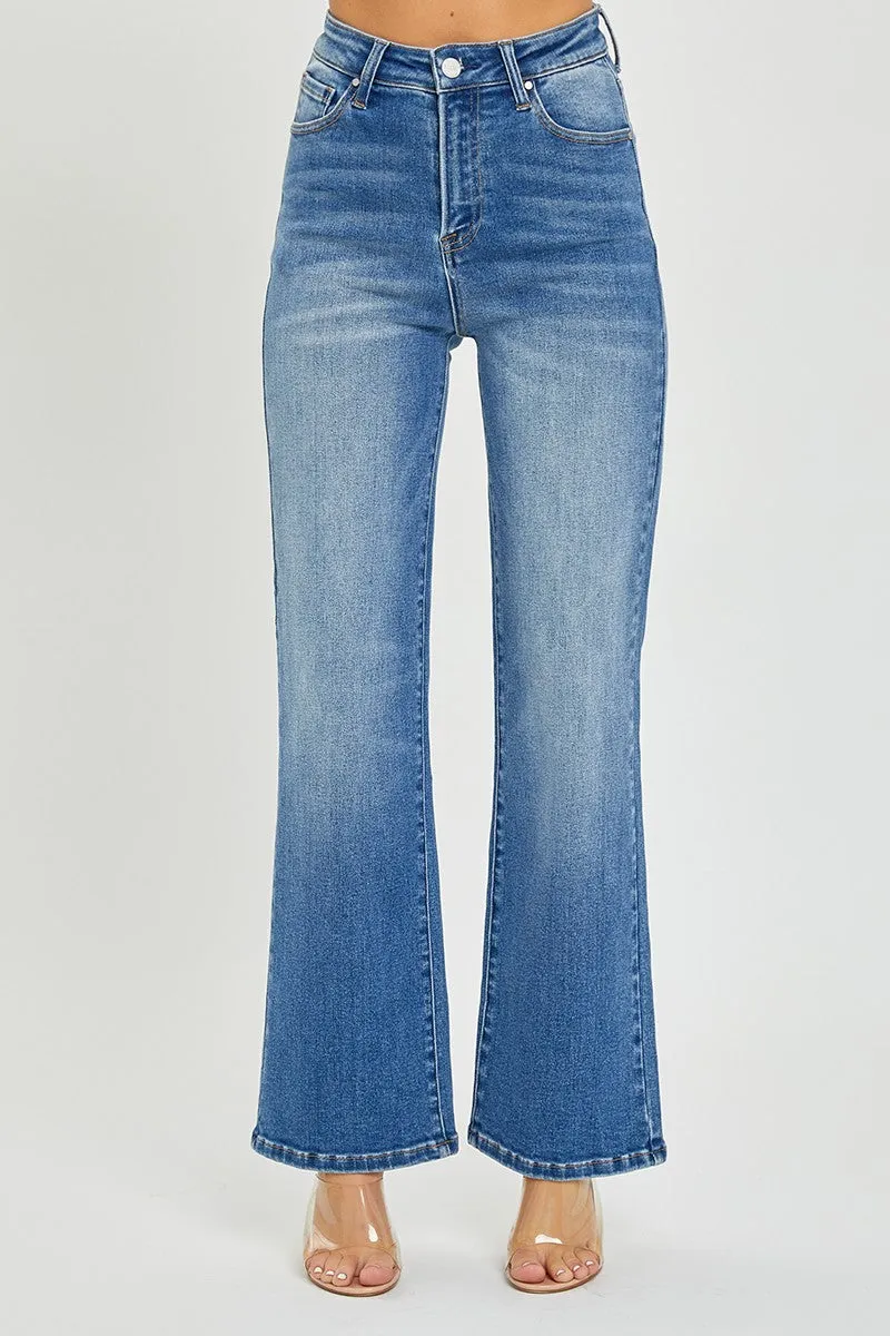 PLUS SIZE HIGH RISE RELAXED STRAIGHT JEANS