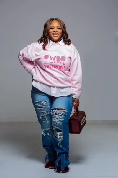 Plus Size Tie Bottom Flare Jeans