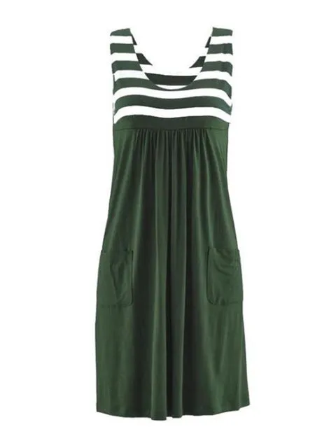 POLLINA STRIPED DRESS /plus size/