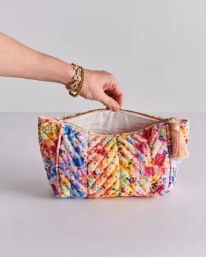POSIE LANE VELVET TOILETRY BAG