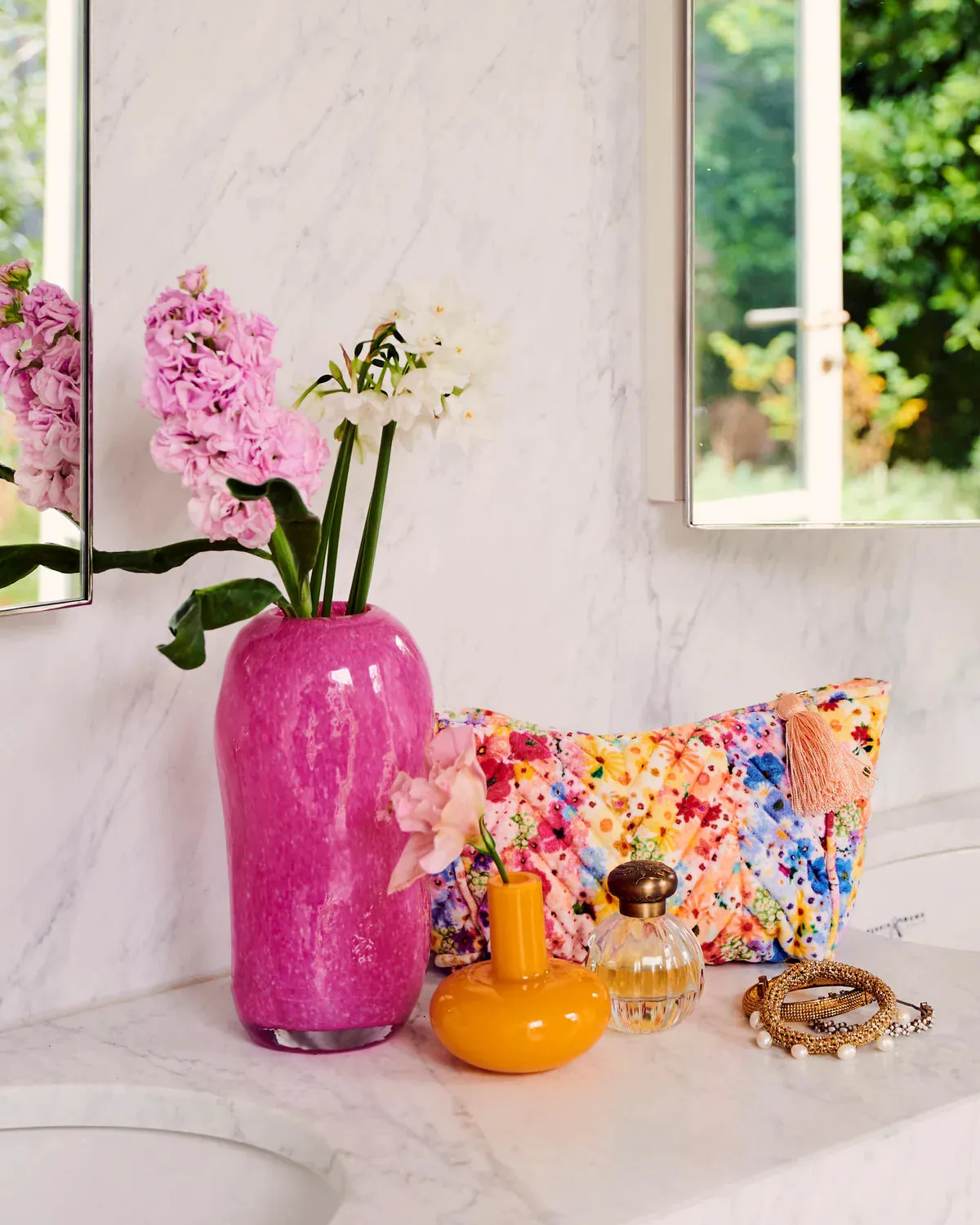 POSIE LANE VELVET TOILETRY BAG