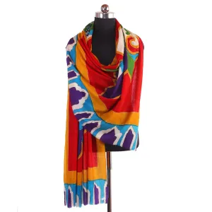 Print Outline Cashmere Pashmina Shawl