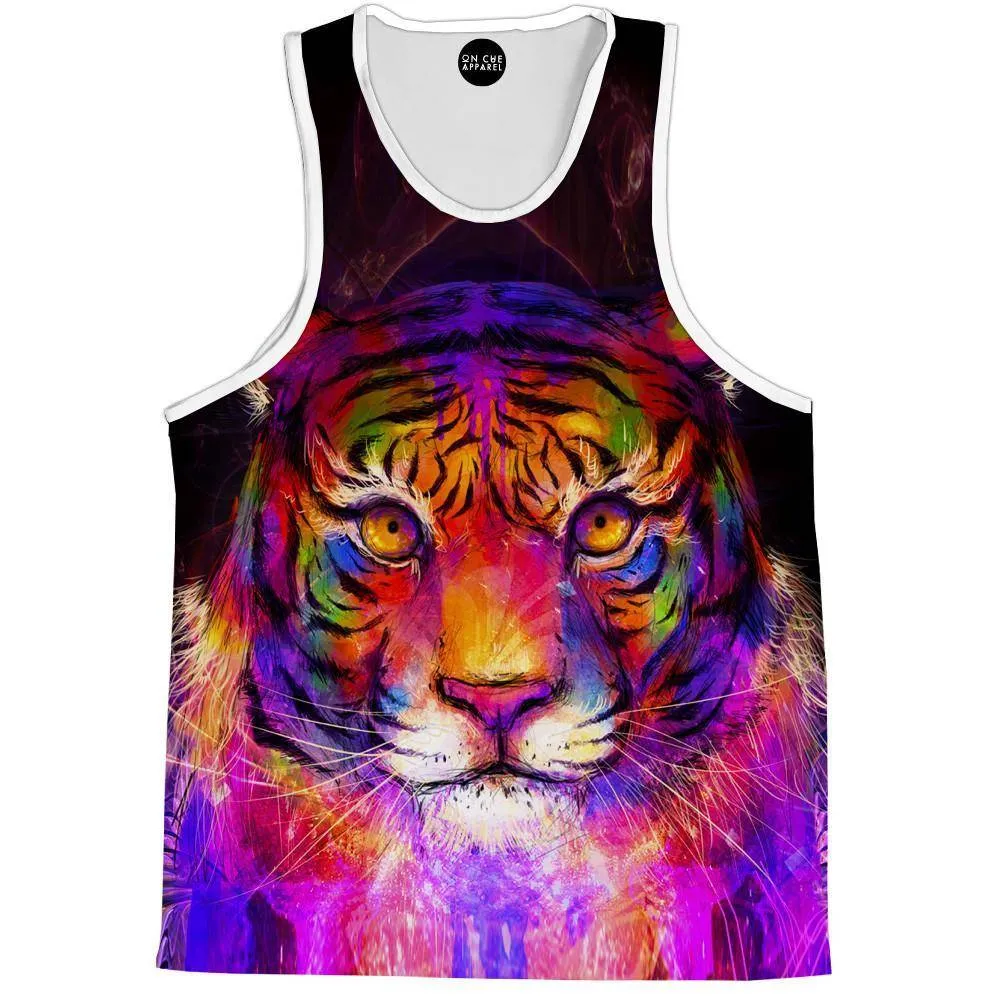 Psychedelic Tiger Tank Top