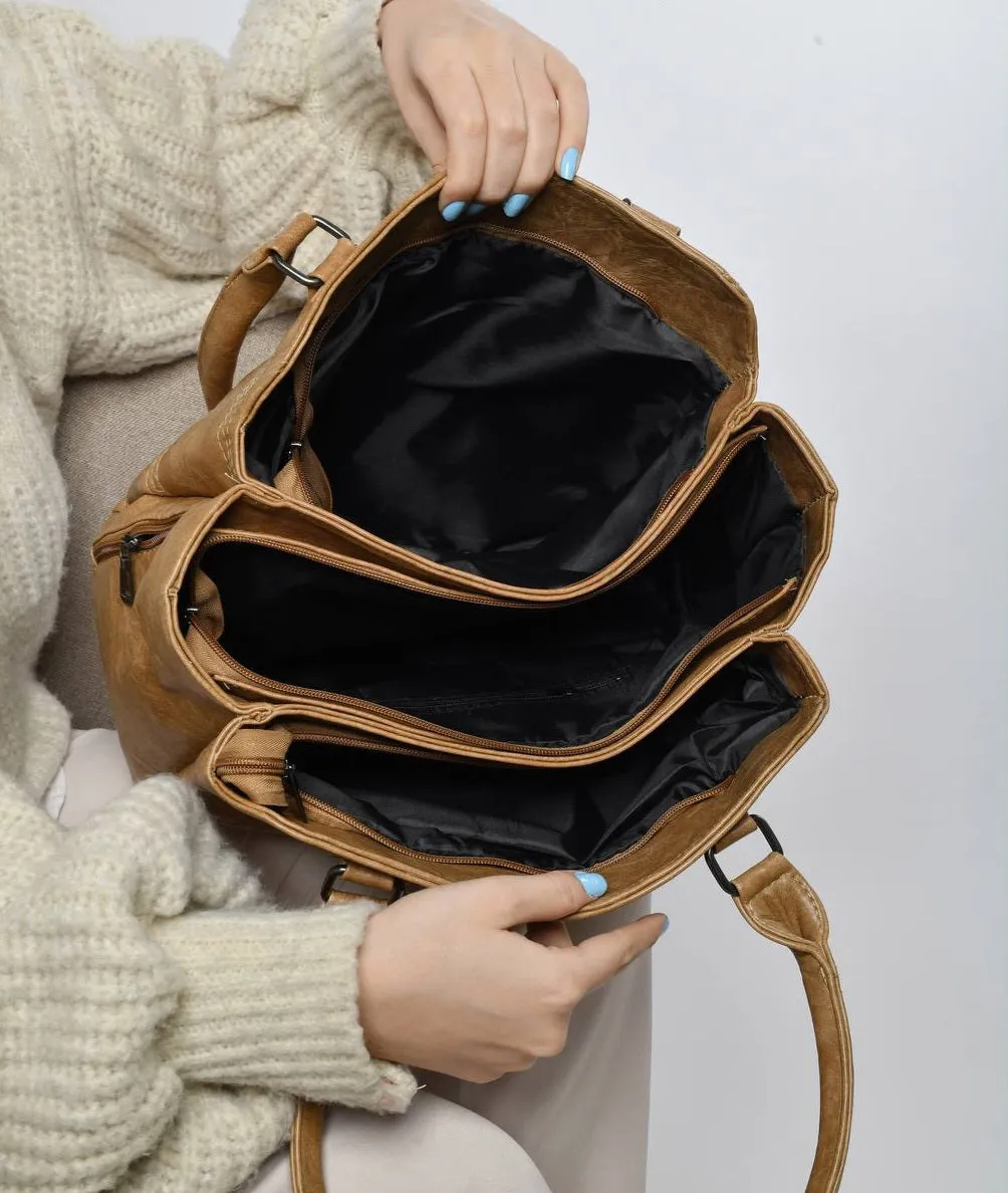 Quiled Touch Shoulder Bag - Black