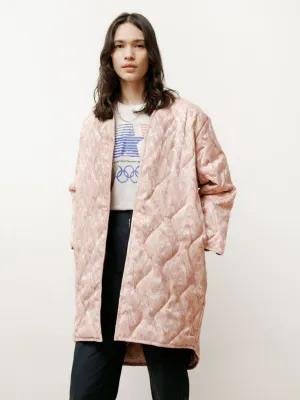 quilted jacket - vintage jacquard pink lumiere