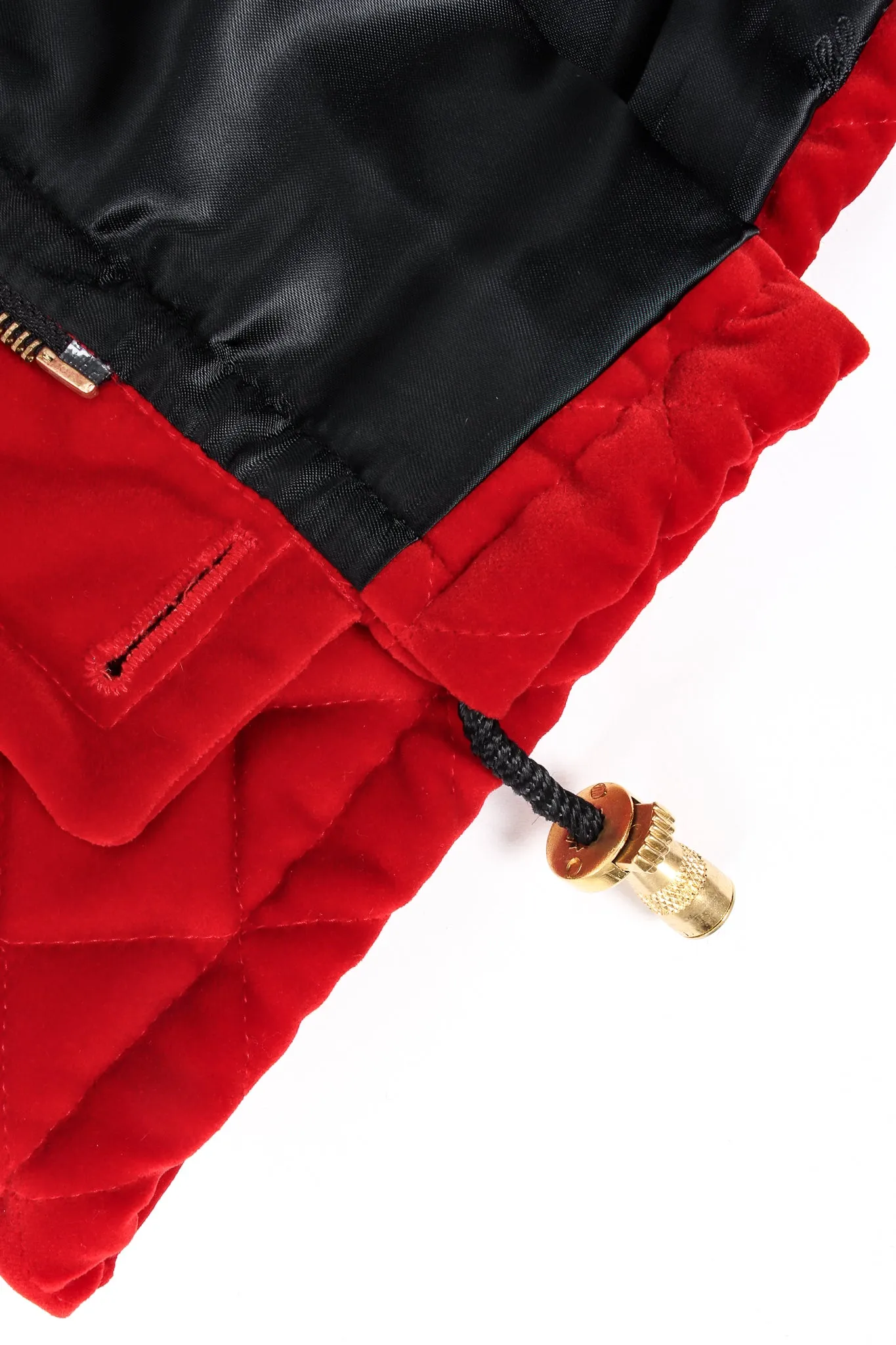 Quilted Velvet Parka